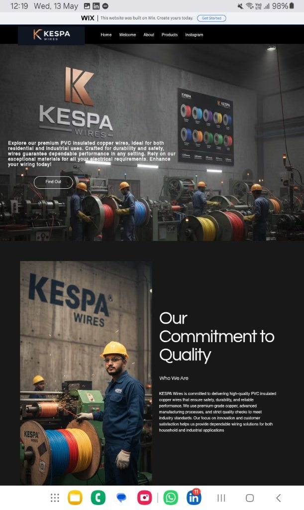 Kespa Wires Website